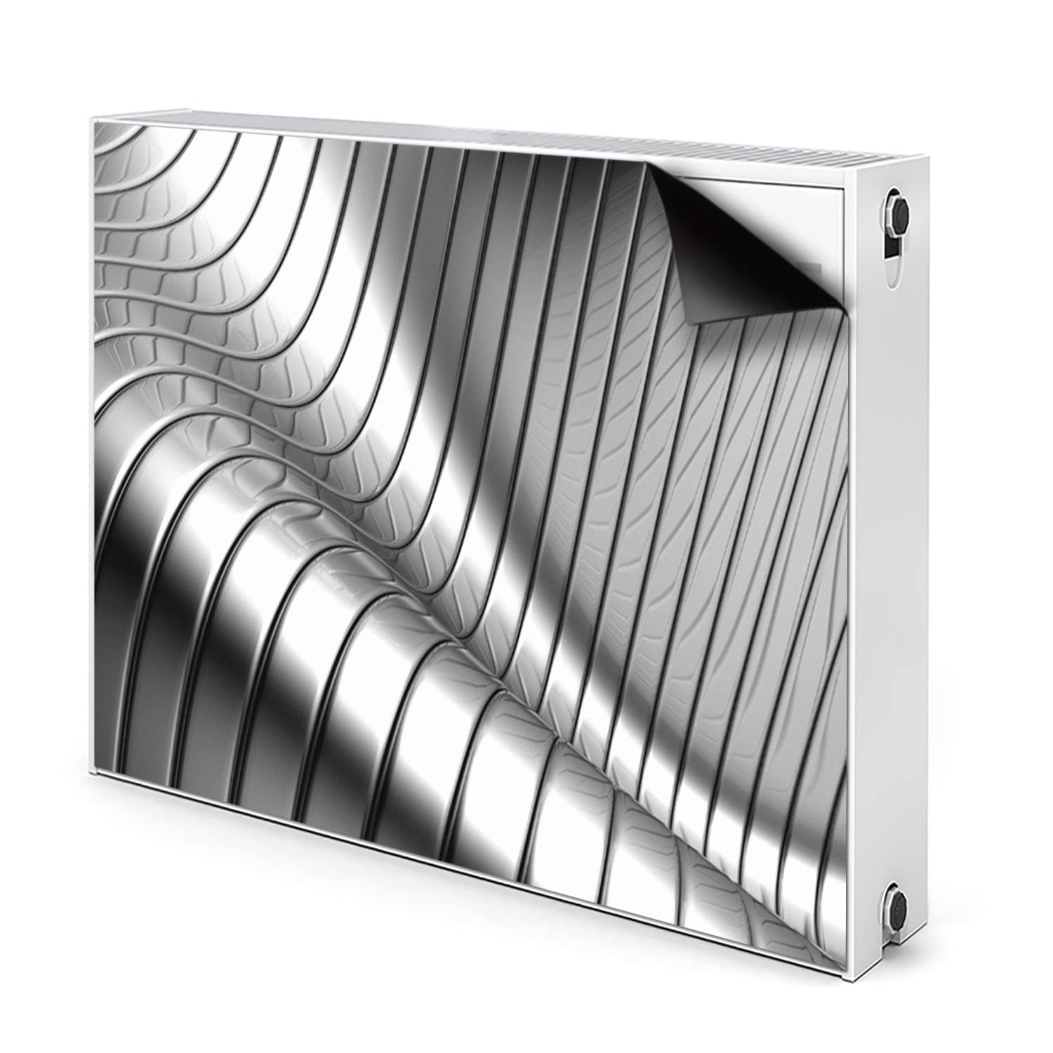 Cache radiateur 80x60cm métallique panneau magnétique blanc de décoration