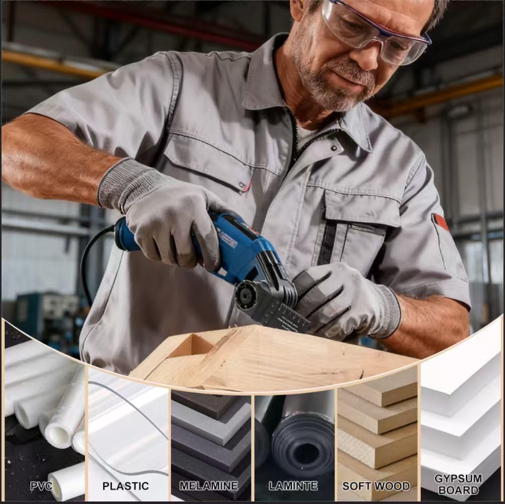Oscillating Saw Blades, Diagtree 50pcs Wood Universal Quick Release Oscillating Saw Blades Compatible with Fein Dremel Dewalt Craftsman Ridgid Makita Milwaukee Rockwell Ryobi, etc
