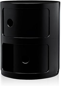 Kartell 4966/09 Componibili Drawers by Anna Castelli Ferrieri, Opaque Black