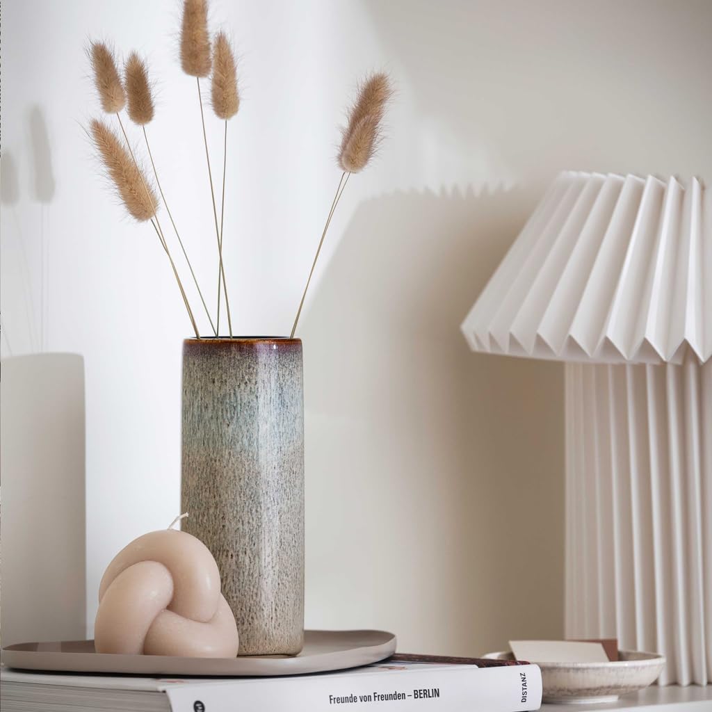 Lave Home Cylinder vase, 7.5 x 7.5 x 20 cm, Beige