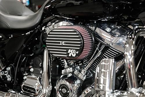 Miniatura 6 de K&N Sistema de admisión de aire frío: filtro de aire de alto flujo, aumenta el rendimiento y la aceleración: compatible con Harley Davidson