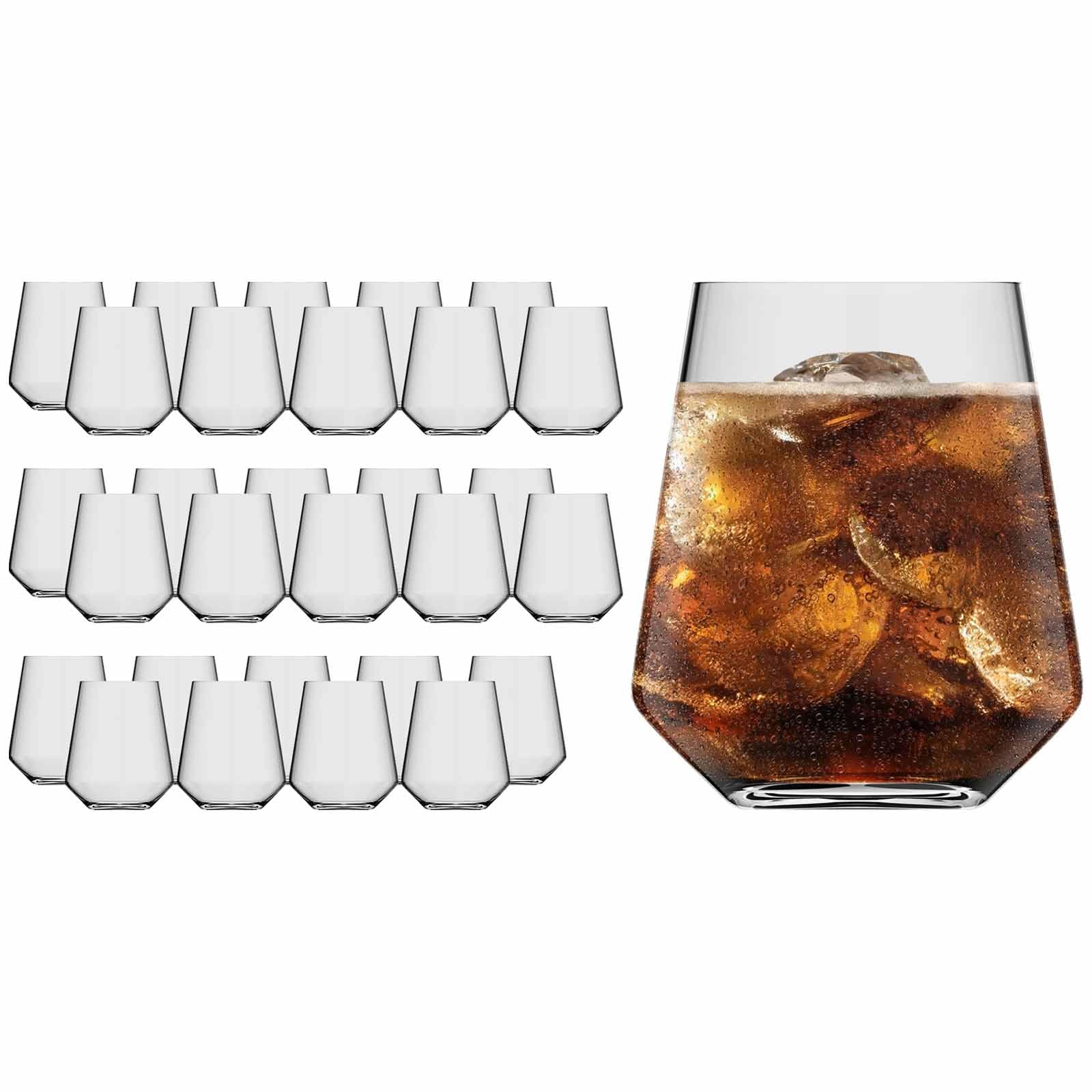 Rastal Harmony Weingläser ohne Stiel 30er Set, 400 ml Klar | Becher für Wein, Craft-Bier oder Wasser, Spülmaschinenfeste Wassergläser, Kristallglas, Verjüngende Glasöffnung