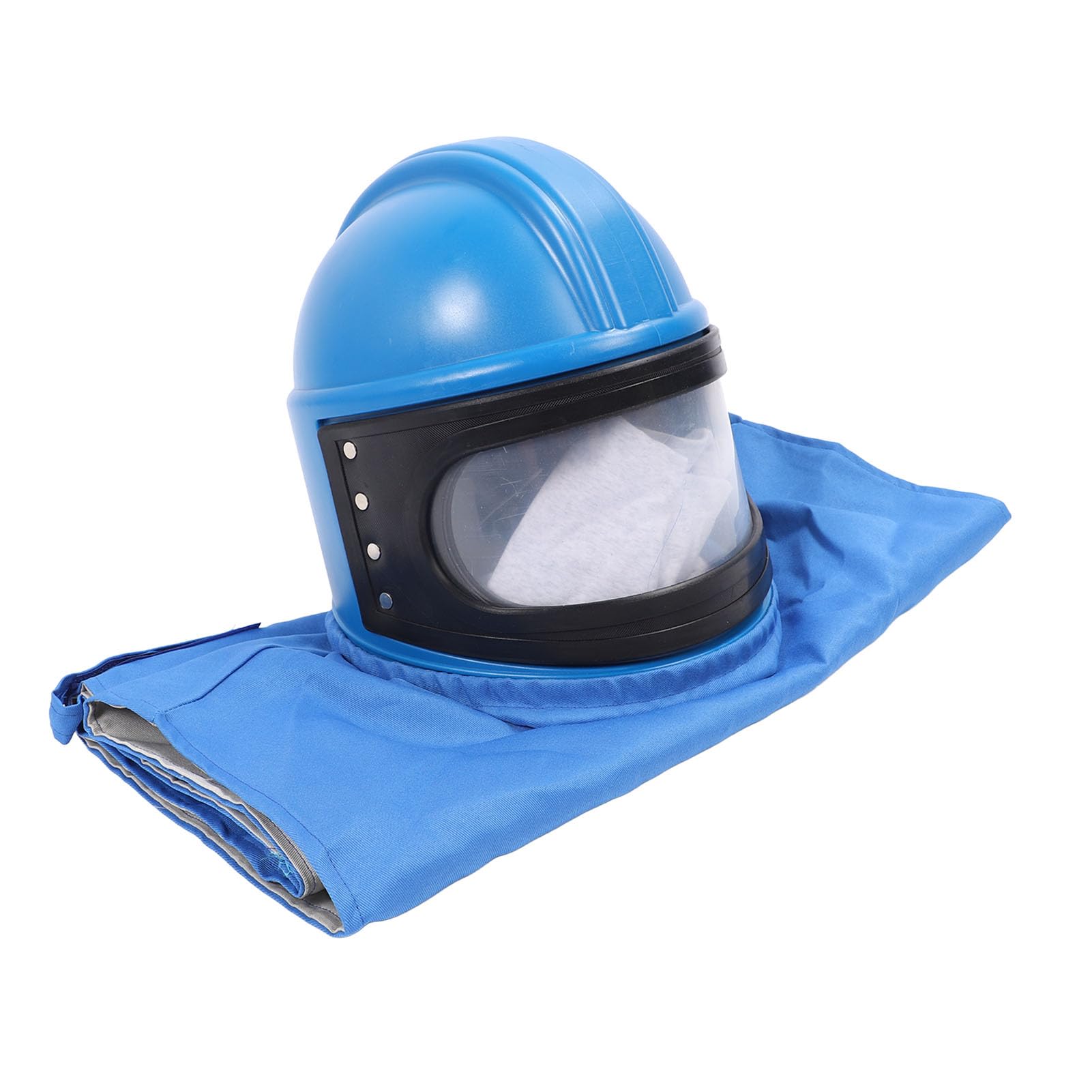 Casco de Seguridad para Chorro de con Suministro de Aire, Casco para Chorro de con Suministro de Aire, Resistente Al Aplastamiento y la Abrasión, Visión Amplia, Traje Ligero, sin