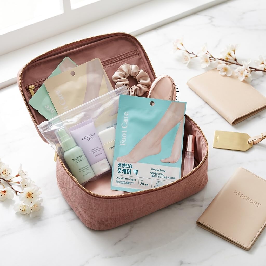 Foot Mask for Dry Cracked Feet, 2 Pairs Propolis & Collagen Booties, Pedicure Supplies, Foot Care & Spa Day Essentials, 발 관리, 풋케어 팩 2개입