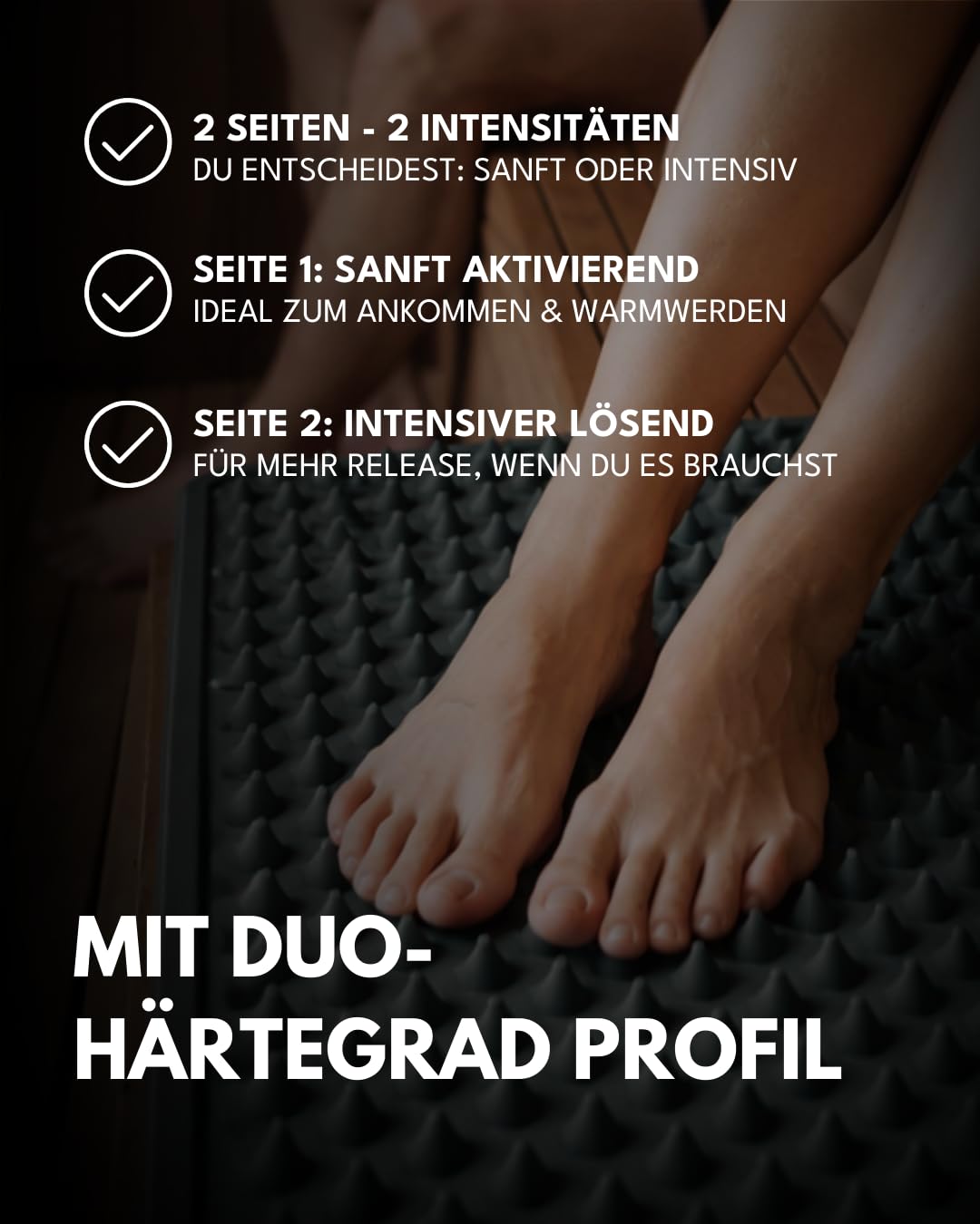 frihed. Punto Relax - Tappetino per massaggio e agopressione per sauna, in silicone antiscivolo, particolarmente robusto e resistente al calore, per sauna, bagno e casa