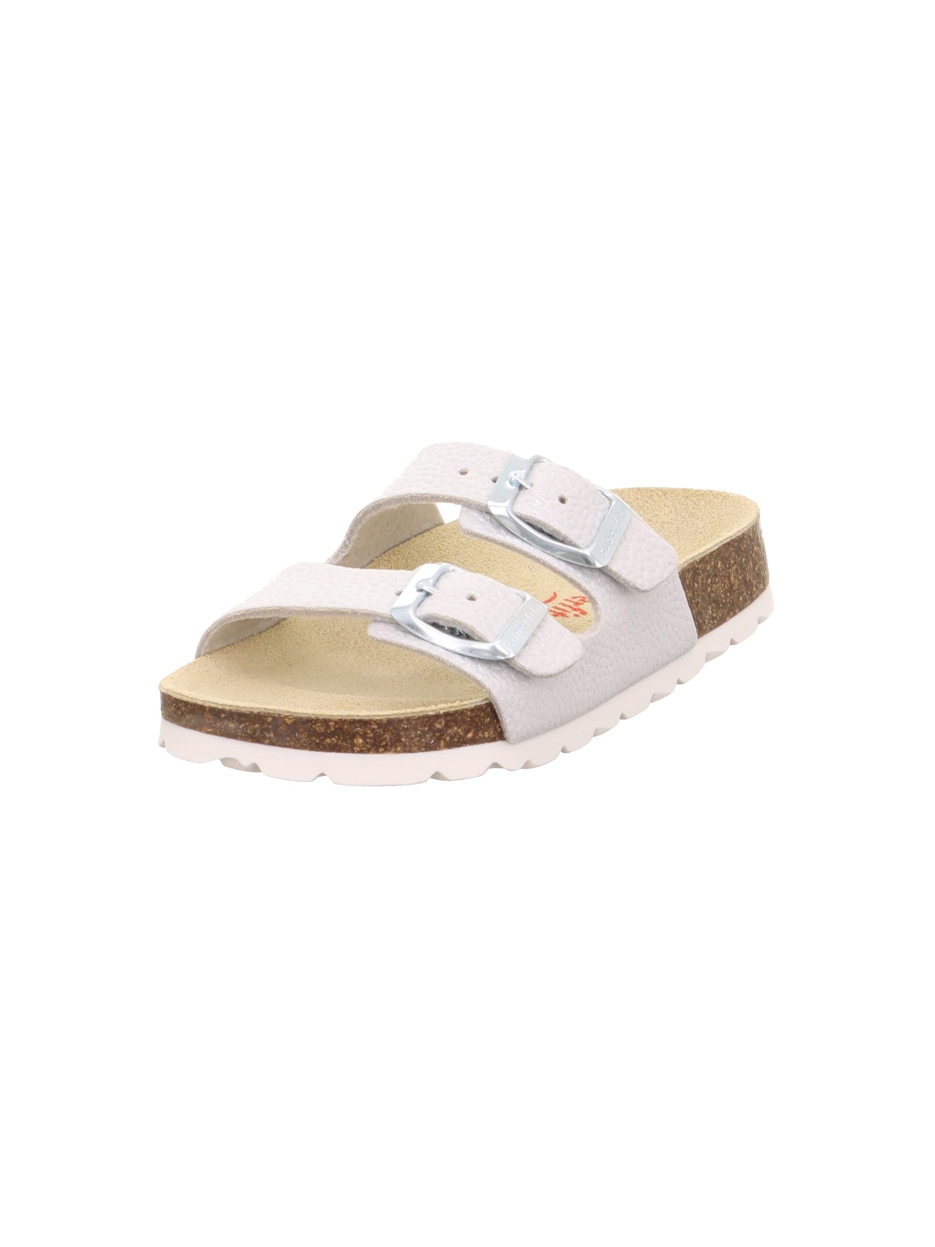 Superfit Girls' Footbed Slippers, Silver 9500, 8.5 UK Child