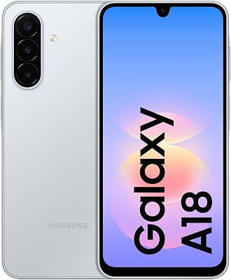 Samsung Galaxy A18 128GB Gris | Diseño fino, Circle to Search, RAM Plus, Cámara triple, IP64, Garantía del Fabricante 3 Añ...