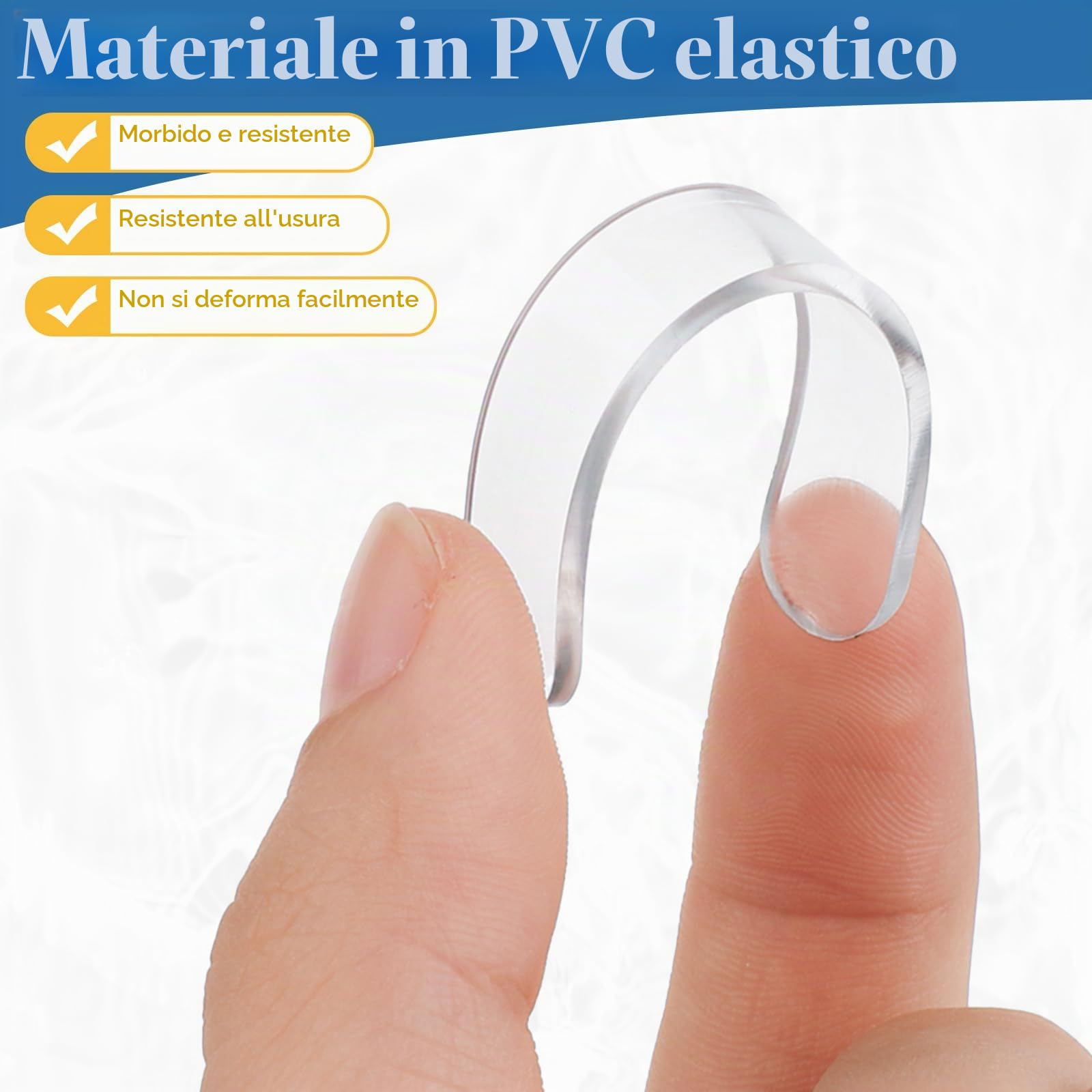 40 strisce di silicone autoadesive, protezioni trasparenti per mobili, cuscinetti elastici in silicone, protezioni per porte, cassetti, armadi, coperchi di wc