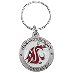 NCAA Siskiyou Sports Fan Shop Washington State Cougars Carved Metal Key Chain One Size Team Color
