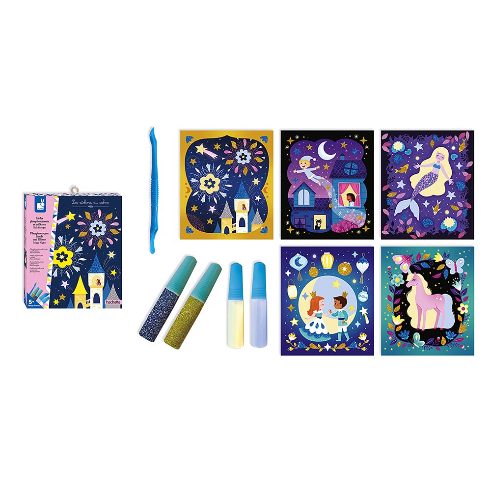 Janod J07885 Magic Night Phosphorescent Sands and Glitter