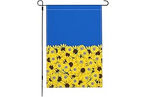 Vivid Sunflower Ukraine Flag 12 x 18 Inch, Premium Outdoor Flag for Yard Garden Decoration