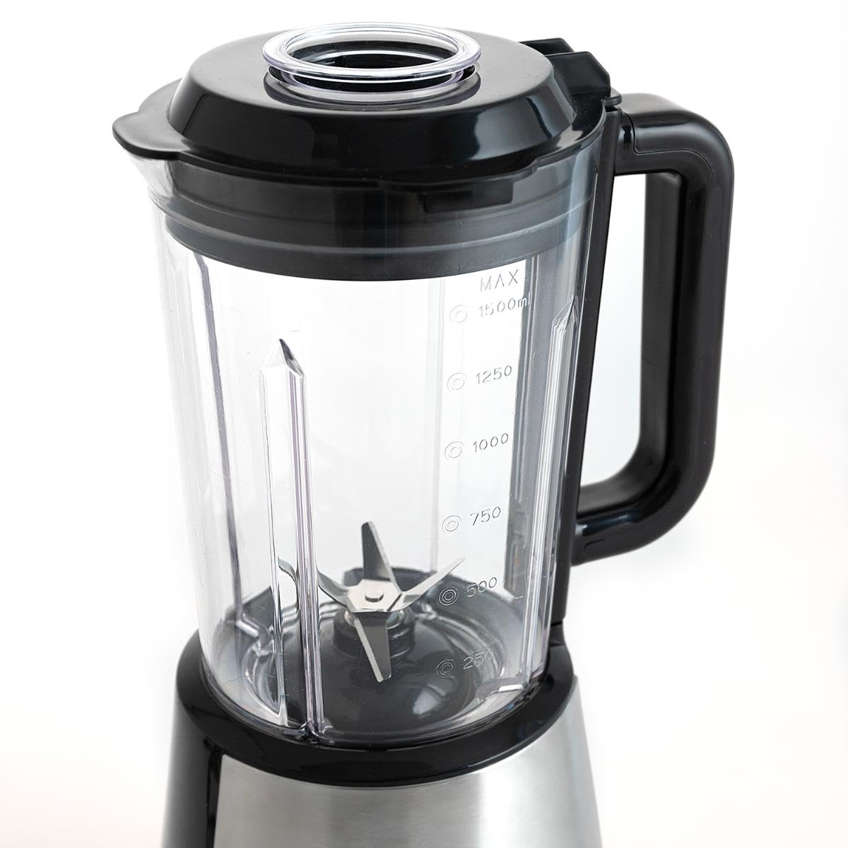 DCook Batidora De Vaso Gallery de Pp – Polipropileno 1,8l 1000w | Acero, Pp – Polipropileno, acabado metalizado, 1,8l 1000w