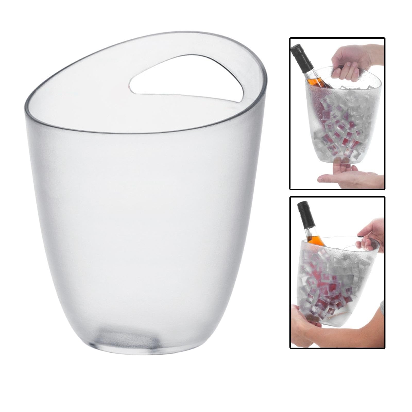Cubiteras Cubo de hielo transparente, cubo for bebidas, cubo de agua, champán, cerveza, enfriador de vino for cóctel, botella de vino, restaurante, champán, taberna, suministros for bar Cubo de Hielo