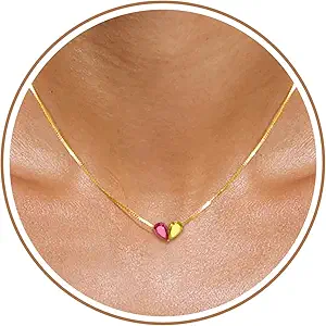 Birthstone Necklace for Women Dainty Gold Necklace with 2 Birthstone Christmas Stocking Stuffers Teen Girl Gifts Trendy Stuff Birthday Gift Moms 2025 Graduation Gift Adjustable Anniversary Jewelry for Daughter Girlfriend Friend