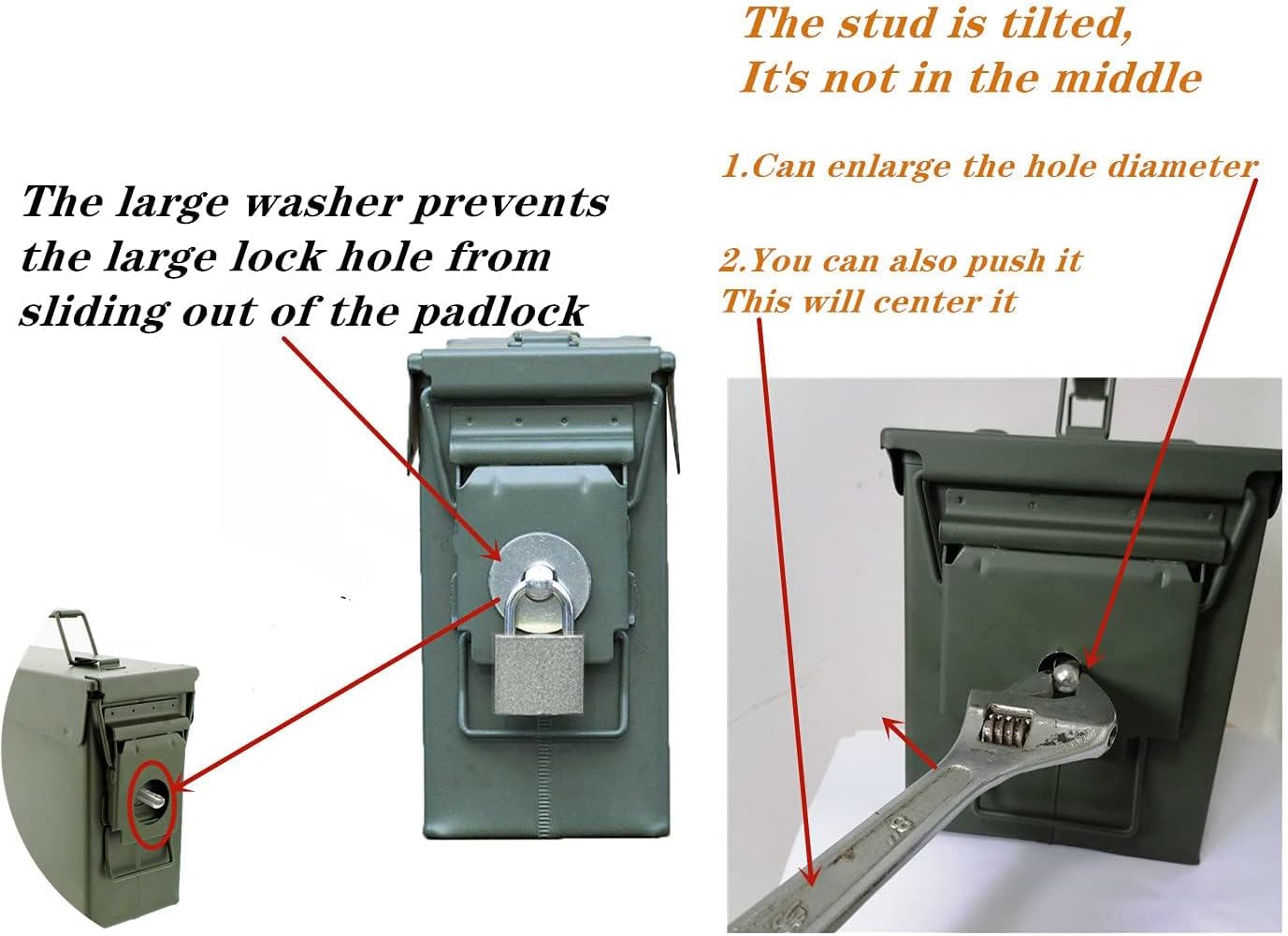 16Pcs Ammo can Locks Ammo can Lock kit Ammo Box Lock Lock for Ammo can Ammo can Locking Hardware Ammo case Lock Metal Ammo can Lock for 50 Cal, Fat 50, 30 Cal, 20 mm, 40mm