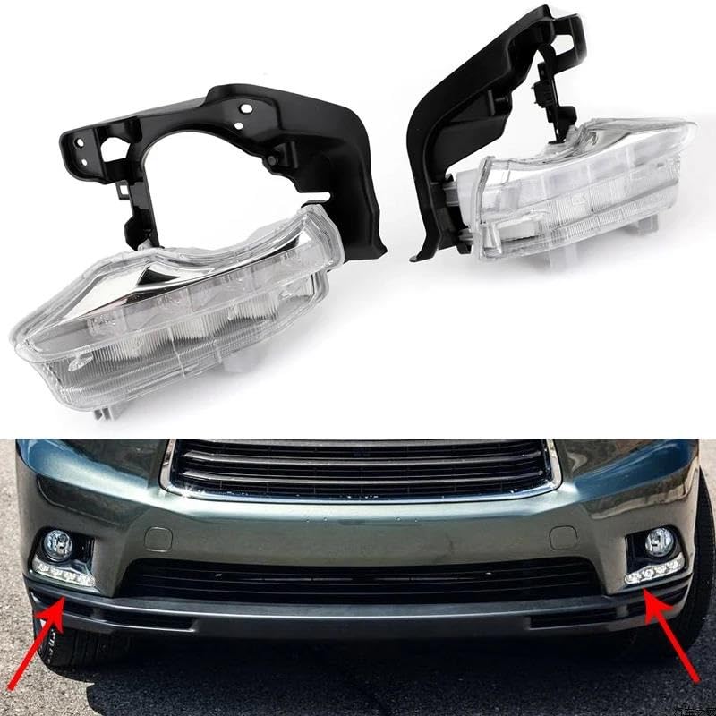 Feux anti-brouillard DRL LED pare-chocs avant Highlander 2014 2015 2016