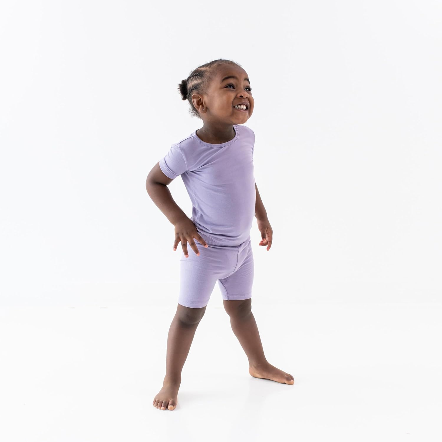 KYTE BABY Short Sleeve Toddler Pajama Two-Piece Set for Girls and Boys Ultra-Soft Rayon Made From Bamboo, Family Matching PJs