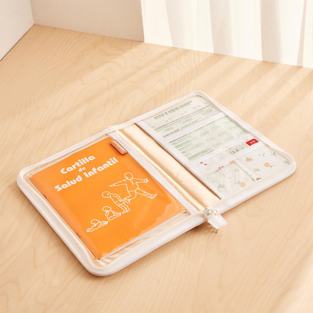 Miniland Carebook Valencia. Ideal Document Holder for Baby's documents and Health Booklet, Blanco - Image 2
