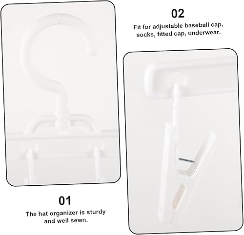 Miniatura 9 de Clips plegables resistentes al viento para calcetines y ropa interior, colgador de plástico portátil con 8 clips para lavandería y viajes, color