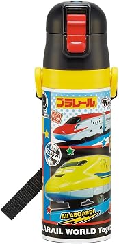 Skater SDC4-A Childrens Water Bottle, Direct Drinking, 15.2 fl oz 470 ml, Plarail 26, Boys, Cold Insulation, Stainless Steel, Lightweight Type, Sports Bottle, Kids, Water Bottle