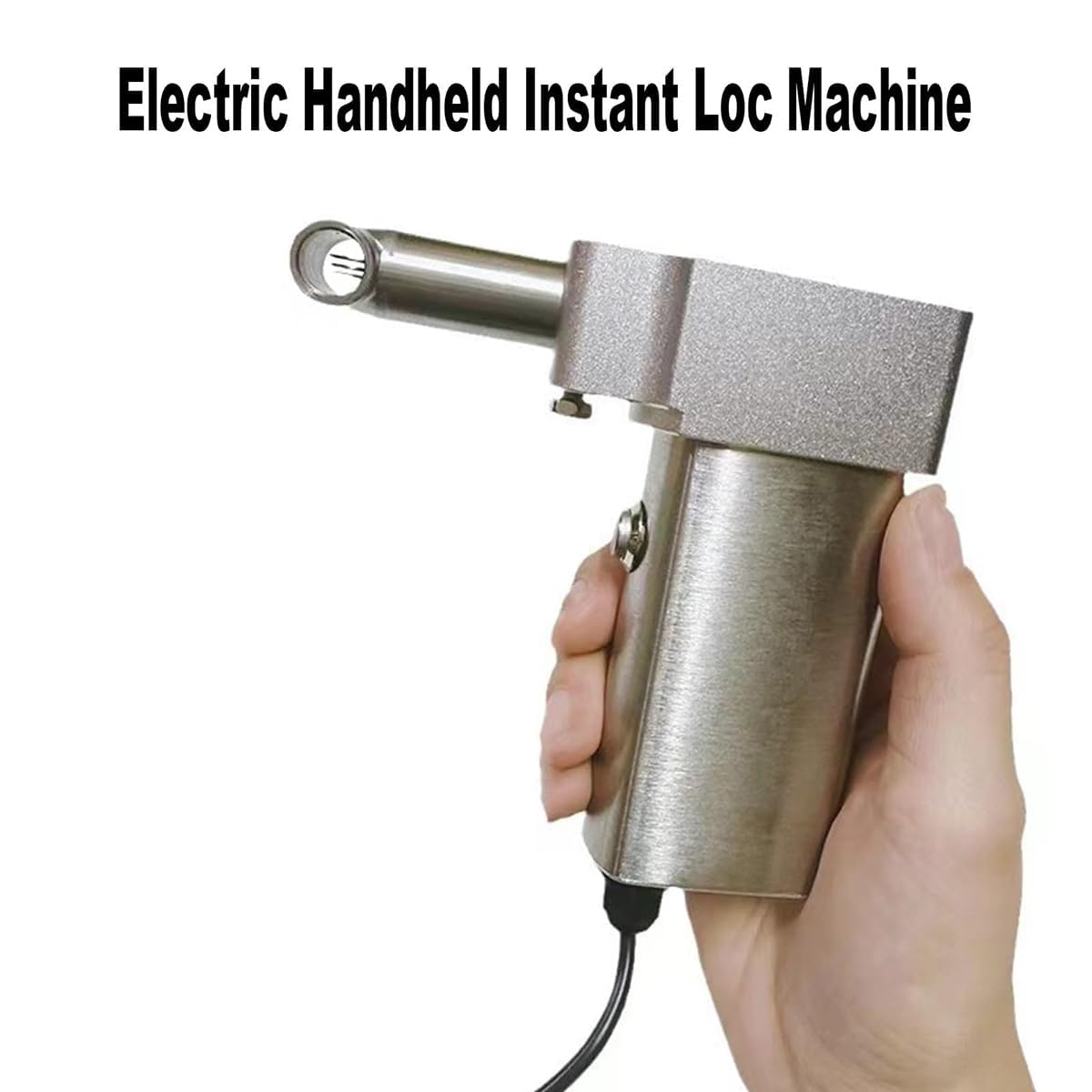 Handheld Dreadlock Machine with 6 Replacement Holes, Quick and Easy DIY Electric Crochet Machine for Dreads, Automatic Instant Loc Machine for Dreadlocks