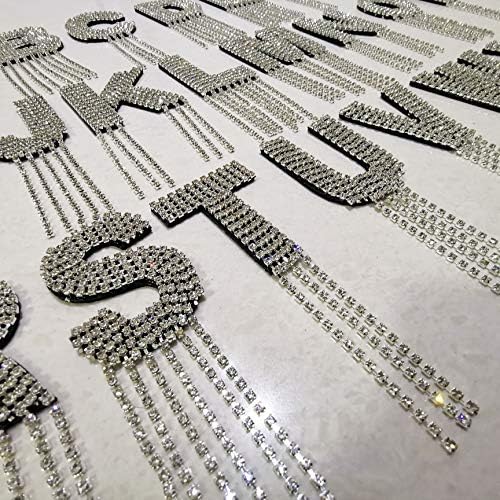 GDLGDL Ferro della Pietra Inglese della Lettera Inglese dell'Abbigliamento del Distintivo della Pasta della Toppa della Lettera sulla Borsa 3D K
