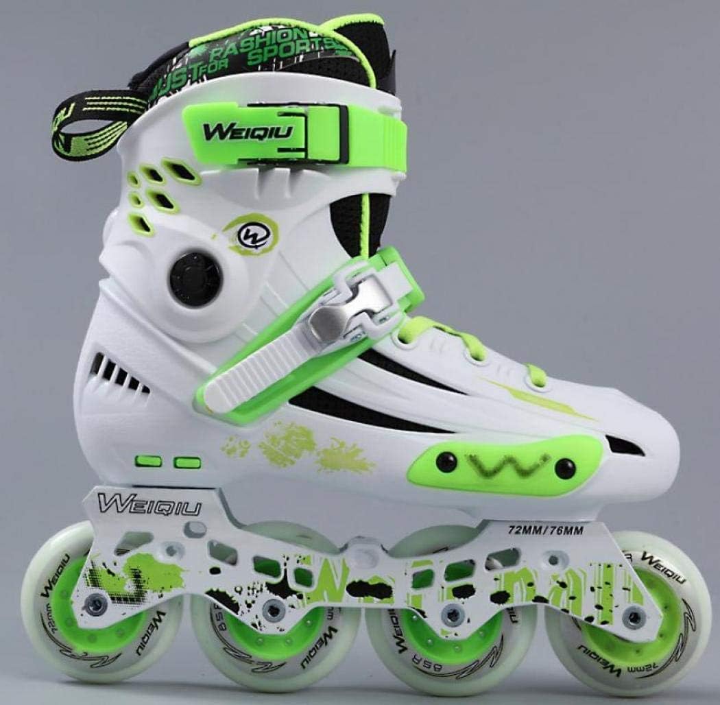 Roller Skates, Inline Roller Skates, Safe and Fun Illuminating Roller Skates for Boys and Girls,Black-42