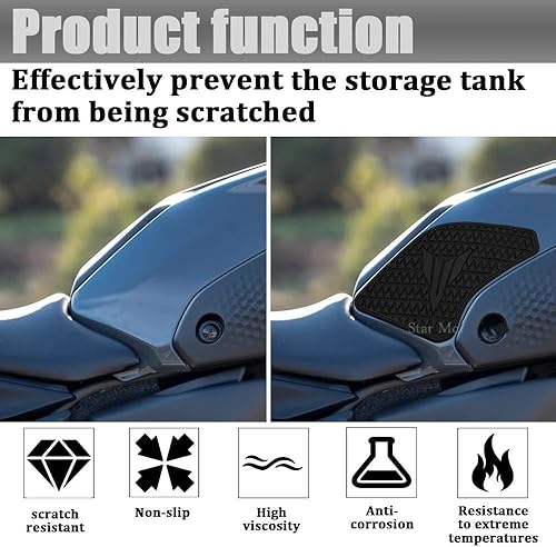 Miniatura 5 de Motorbike Fuel Tank Sticker for Ya&maha MT07 2021 Side Fuel Tank pad Protector Decal Gas Knee Grip Traction Pad