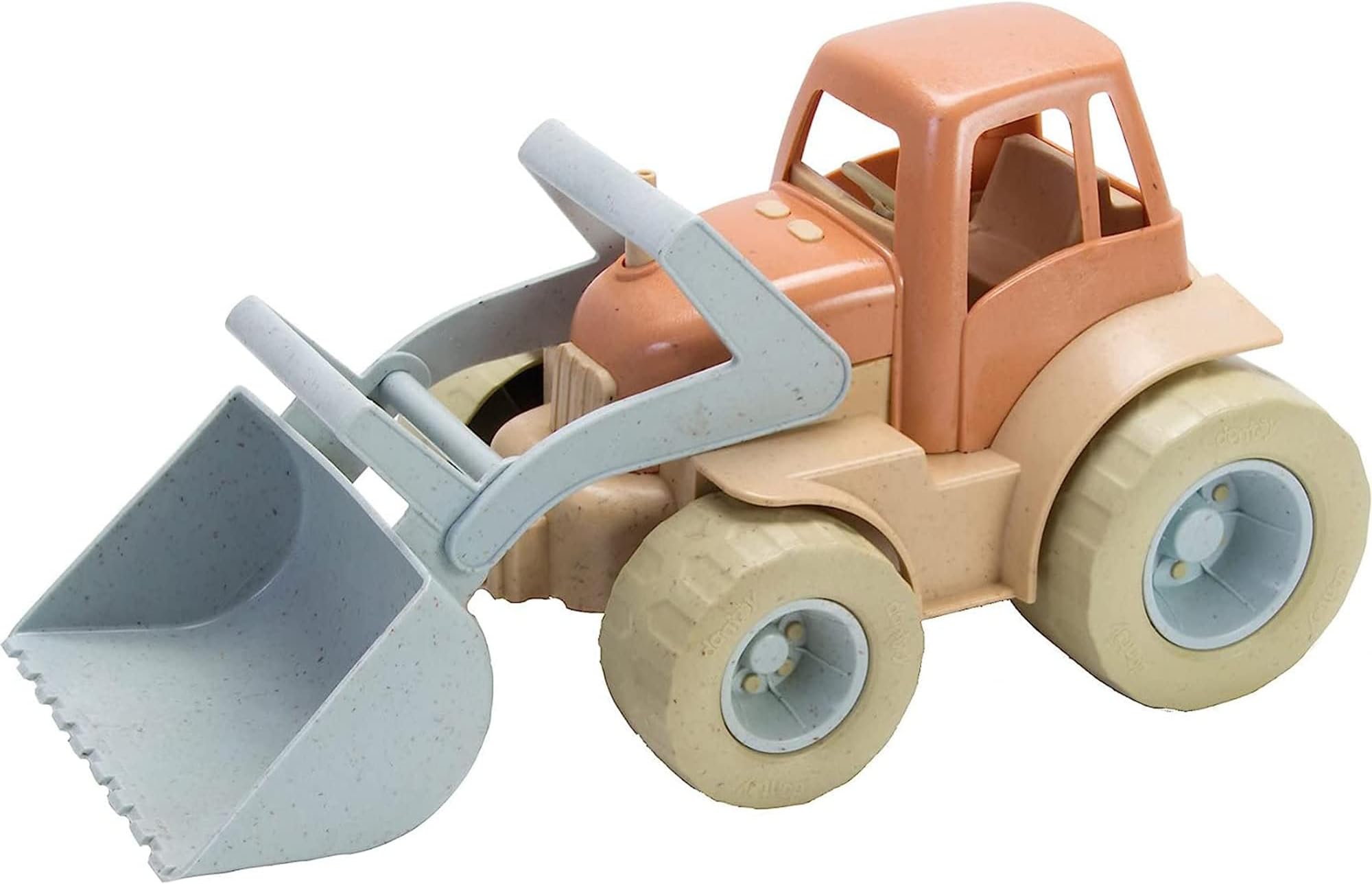 BIO Kids’ Big Tractor, Green Sugarcane Bioplastic Toy, Indoor & Outdoor Play, Safe Rounded Edges, Role Play, Sensory Exploration with Sand & Water, Motor Skills, Made in Denmark, Ages 2+