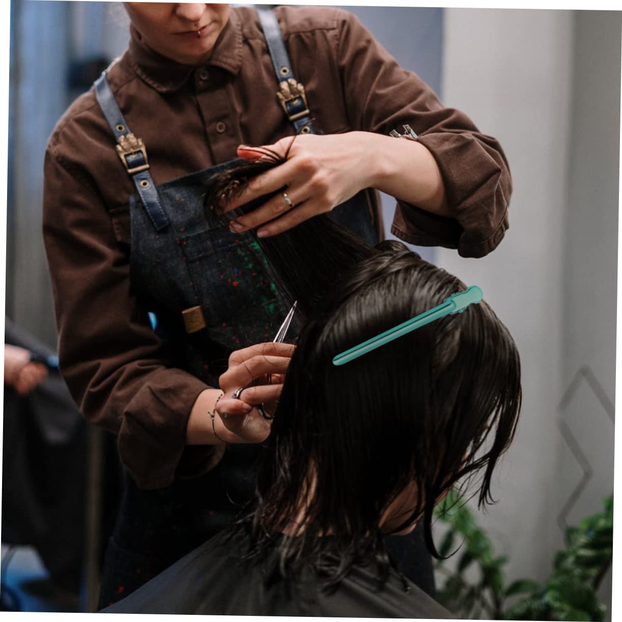 Amazon.co.jp: Outanaya ヘアサロン用 グリーンメタル ゲイター 