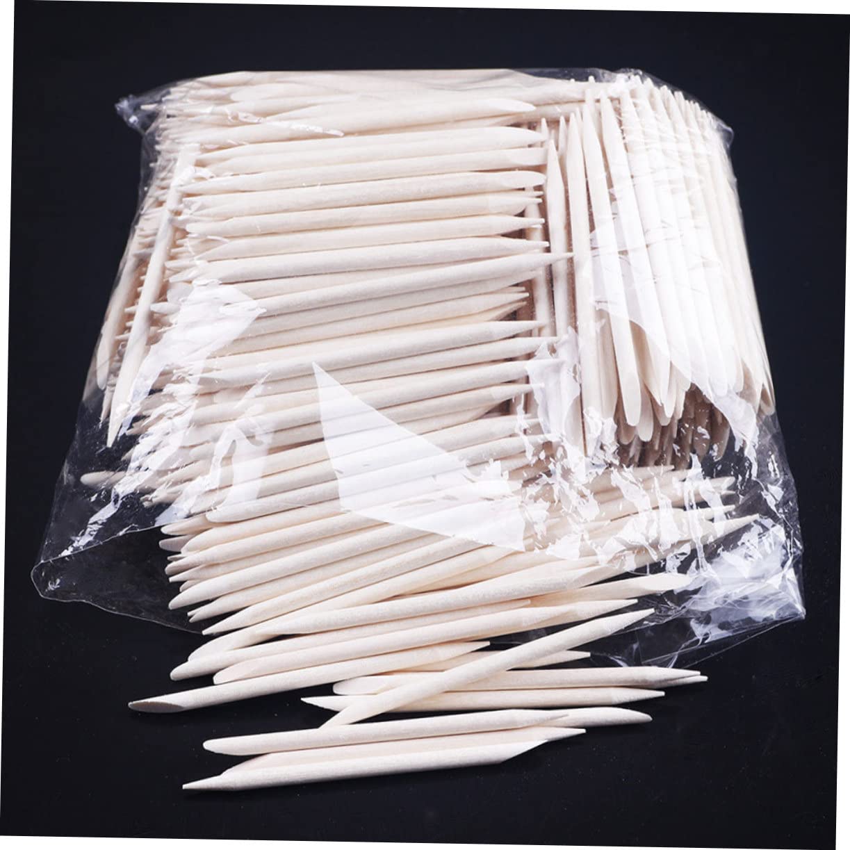 Didiseaon Manicure Sticks Double-sided Cuticle Pusher Remover Nail Art Tools Set 100pcs