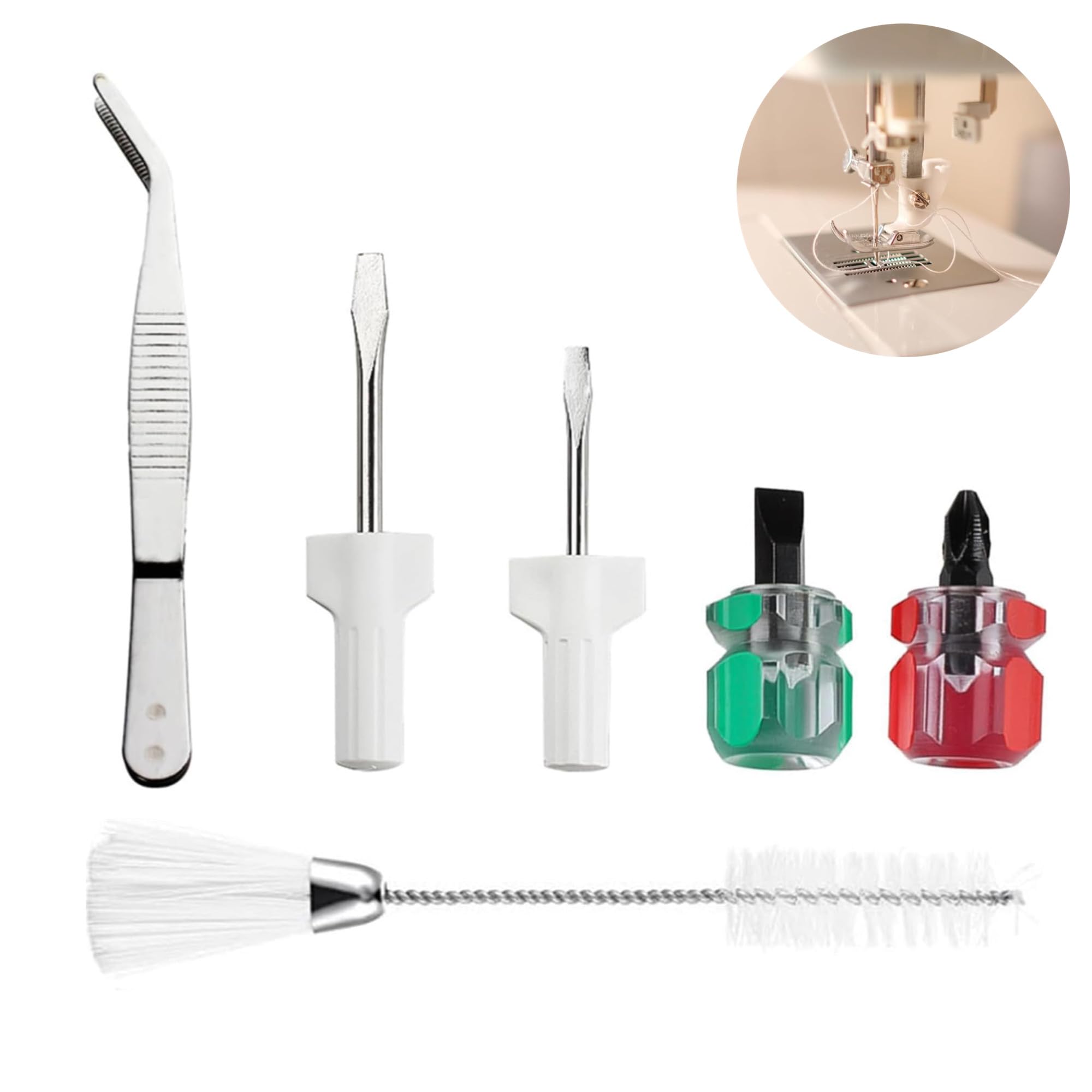 TIEGUANJIA Sewing Machine Cleaning & Maintenance Kit | All-in-One Repair Accessories withl Brushes, Mini Screwdrivers & Tools | Portable Sewing Machine Care Set for Home & Professional Use