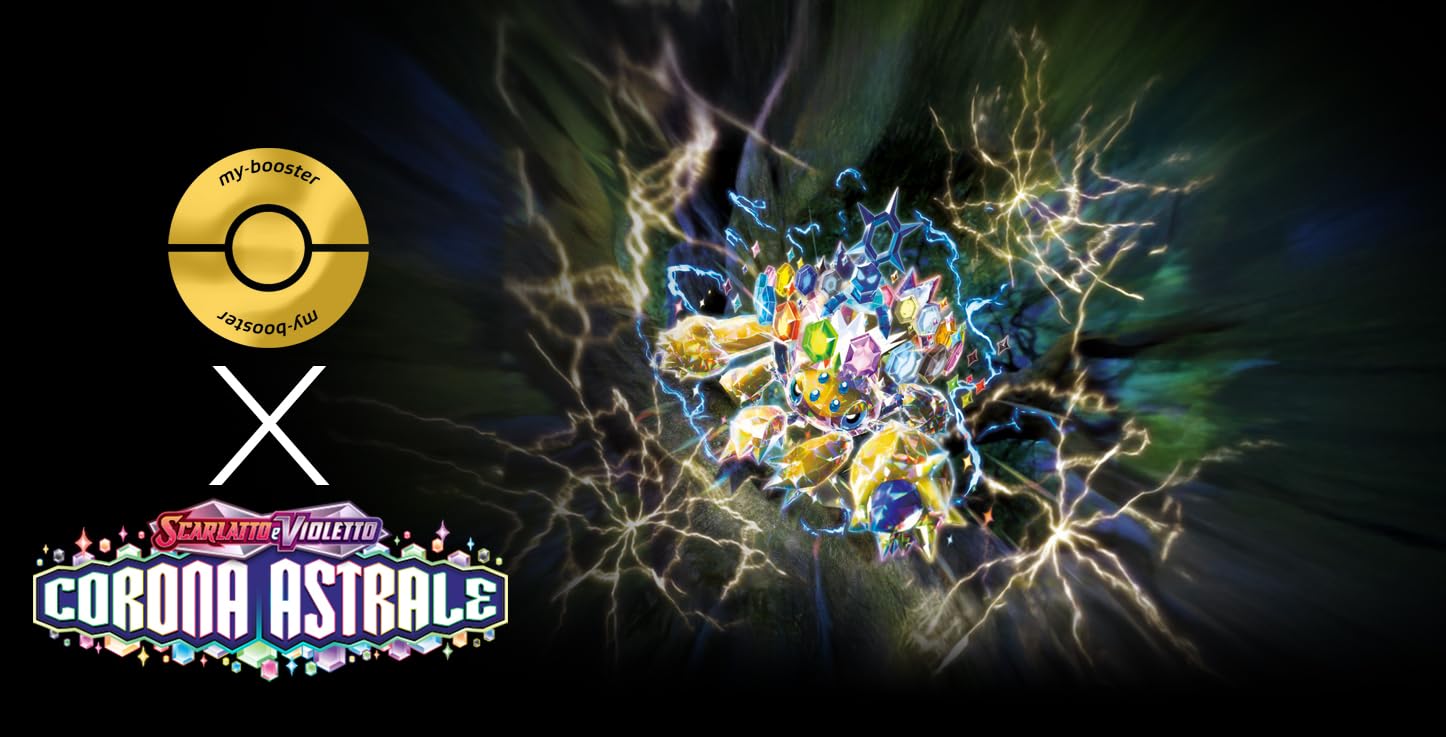 my-booster Terapagos ex 170/142 Alternativa Pokémon Gallery Teracristal Secreto X Scarlatto e Violetto 7 Corona Astrale - Box di 10 carte Pokémon Italiane