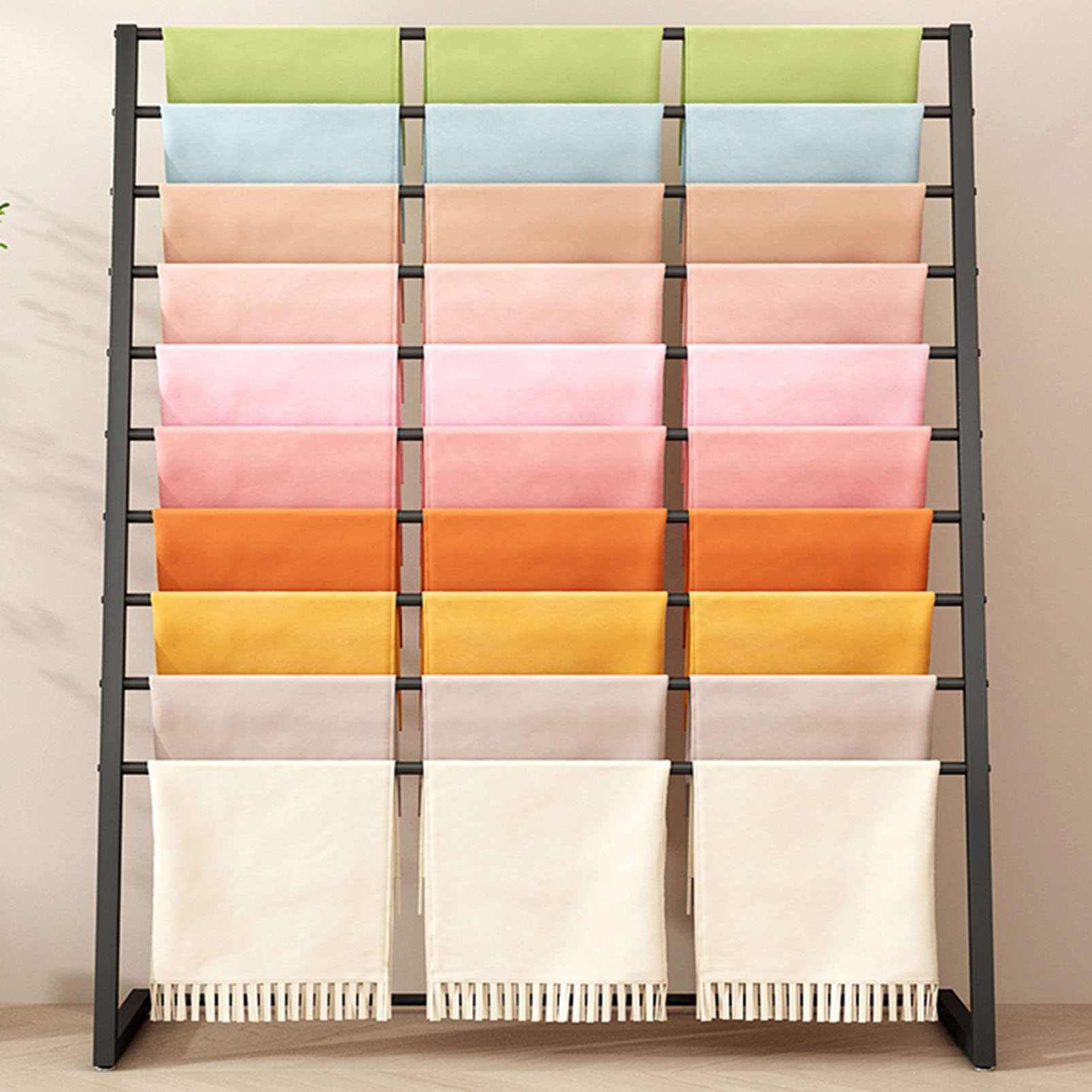 HTTGDGDH Freestanding Garment Rack, Heavy Duty Clothes Organizer For Hanging Coats, Dresses, And Scarves, Space-Saving Metal Display Stand For Entryway Or Retail Store