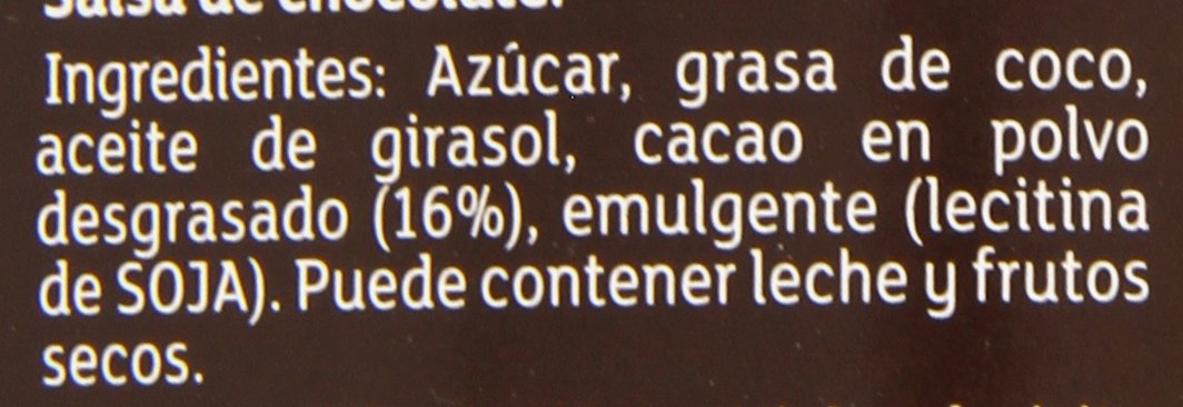 Carte D'Or Crunchy Topping Sirope de chocolate negro crujiente 892 ml