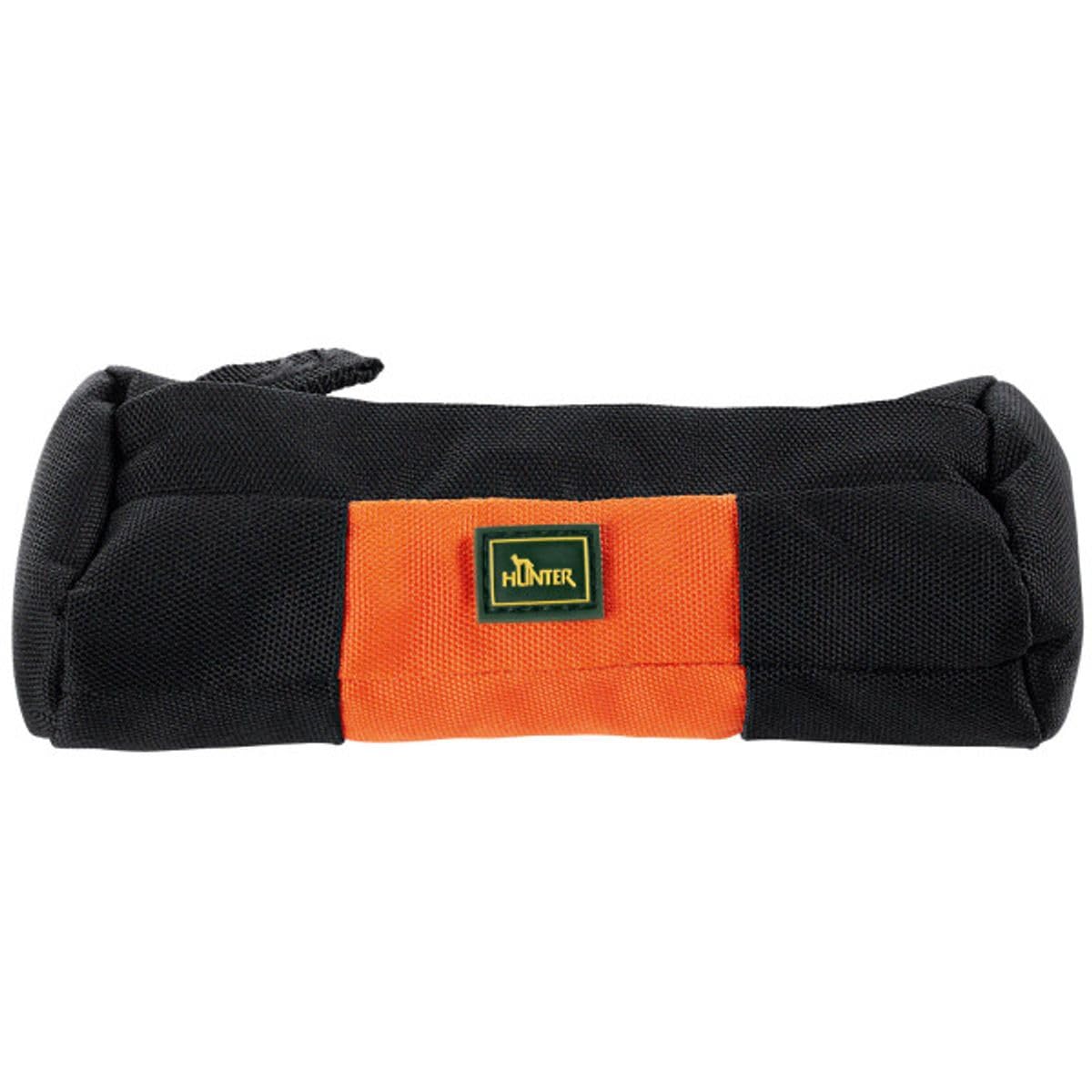 HUNTER Trainer Snack Dummy, Trainings-Dummy zum Apportieren lernen, befüllbar mit Snacks, zahnfreundlich & gepolstert, mit Reißverschluss, maschinenwaschbar, Farbe: orange, Größe: 15 cm
