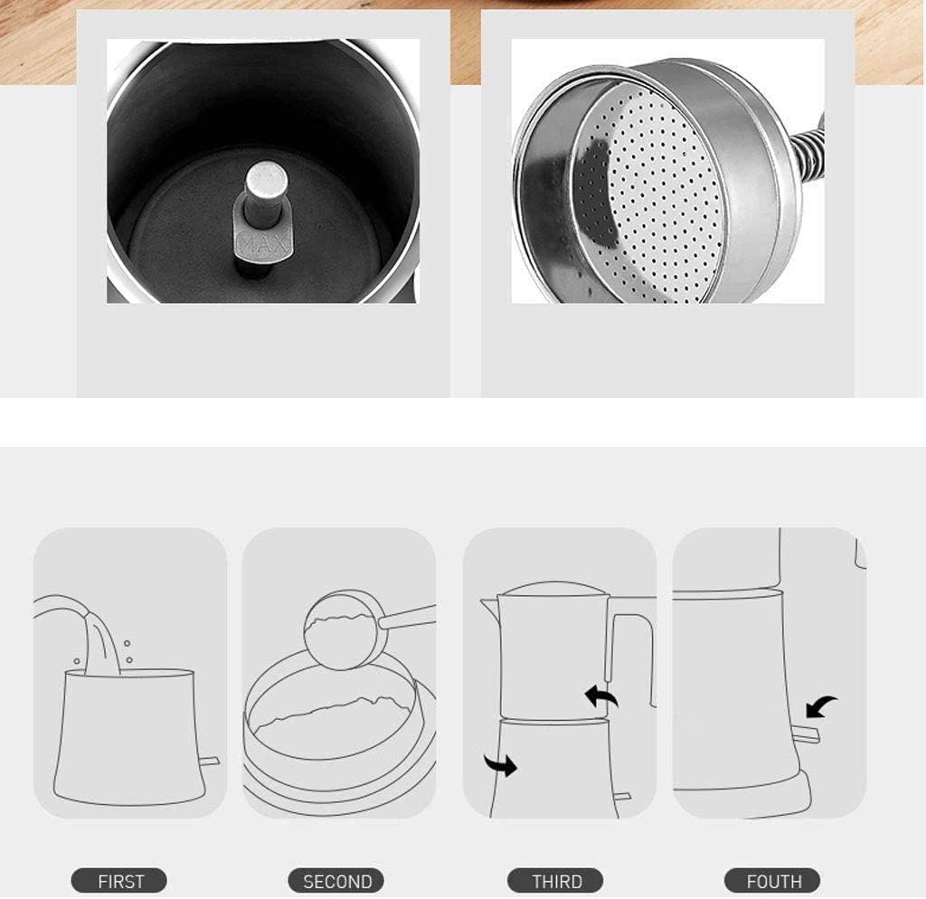 Coffee Maker Mocha Coffee Pot Moka Stainless Steel Filter Espresso Coffee Maker Percolator Tool Percolator Pot Electric Coffee Machine 330W Interesting