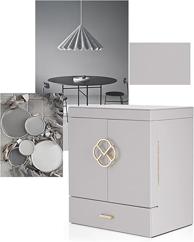 Miniatura 7 de Vlando Caja organizadora de joyas grande, caja de almacenamiento de joyas de 5 capas con espejo y 4 cajones para aretes, collares, anillos y