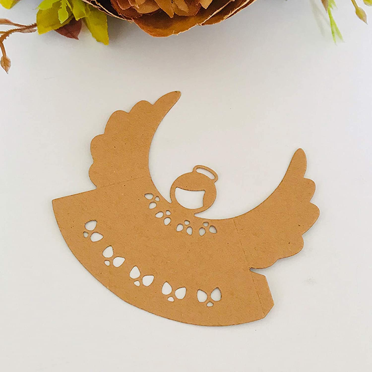 Uteruik ​​Fustelle in metallo Angelo Stencil Modello per la realizzazione di biglietti fai da te Scrapbooking goffratura Album Artigianato Decorativo