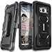 Samsung Galaxy S8 Plus Case, [Aegis Series] + Full-Coverage Screen Protector, Heavy Duty Rugged Full-Body Armor Holster Case [Belt Swivel Clip][Kickstand] for Samsung Galaxy S8 +, Black