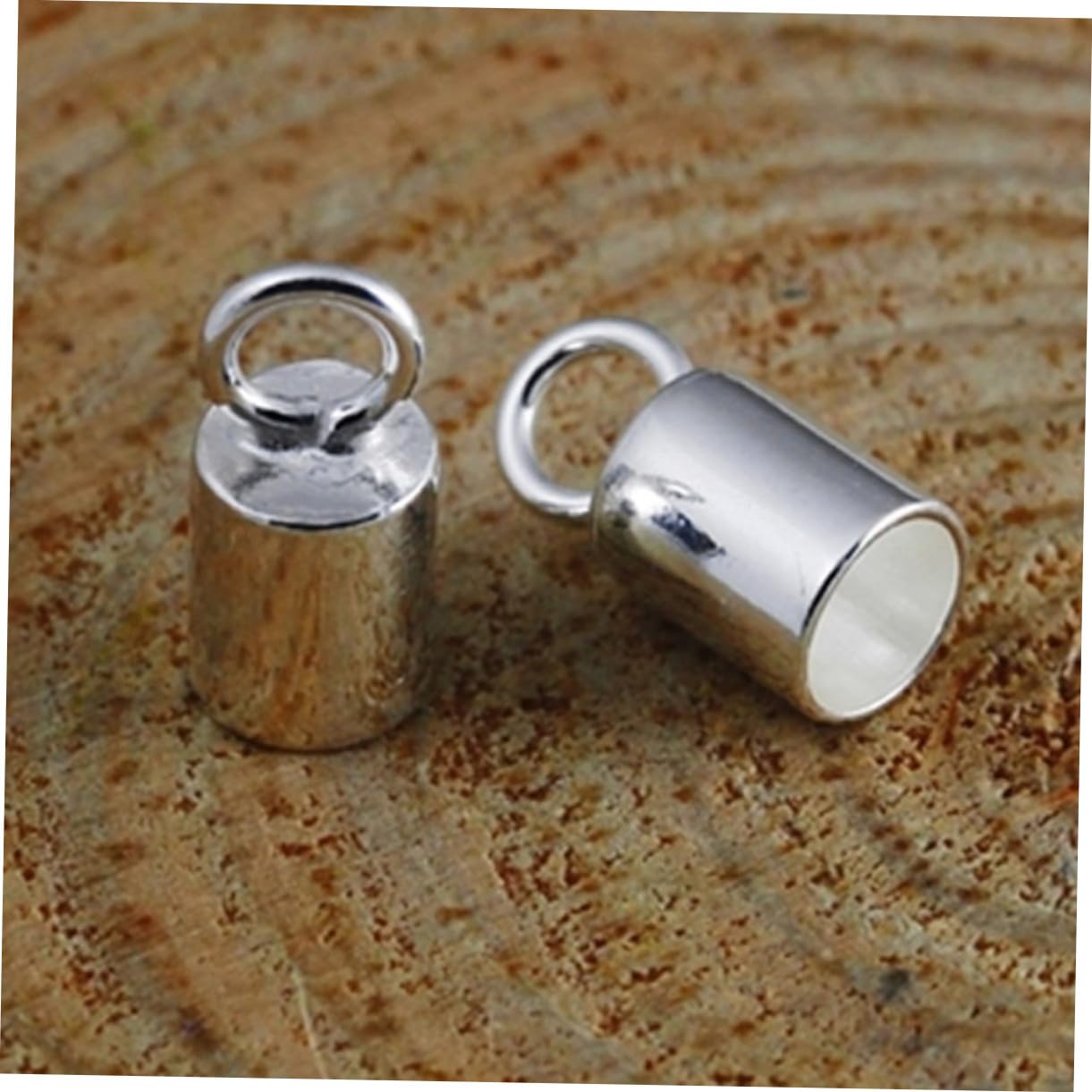 ORFOFE Endclips Selbstgemacht Zubehör Feine Verarbeitung 10 Stück aus 925 Silber Rohr für Halsketten und Armbänder für Besondere Geschenke und Schmuckherstellung