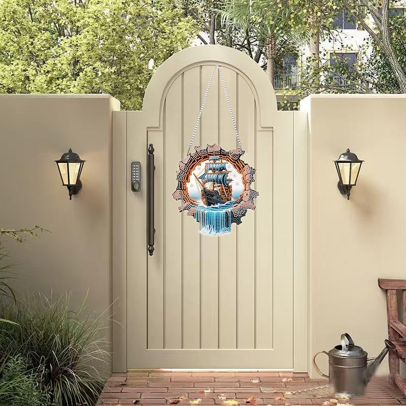 50% Off Masendp DIY Ocean Sailboat Diamond Painting Kit - Image 5