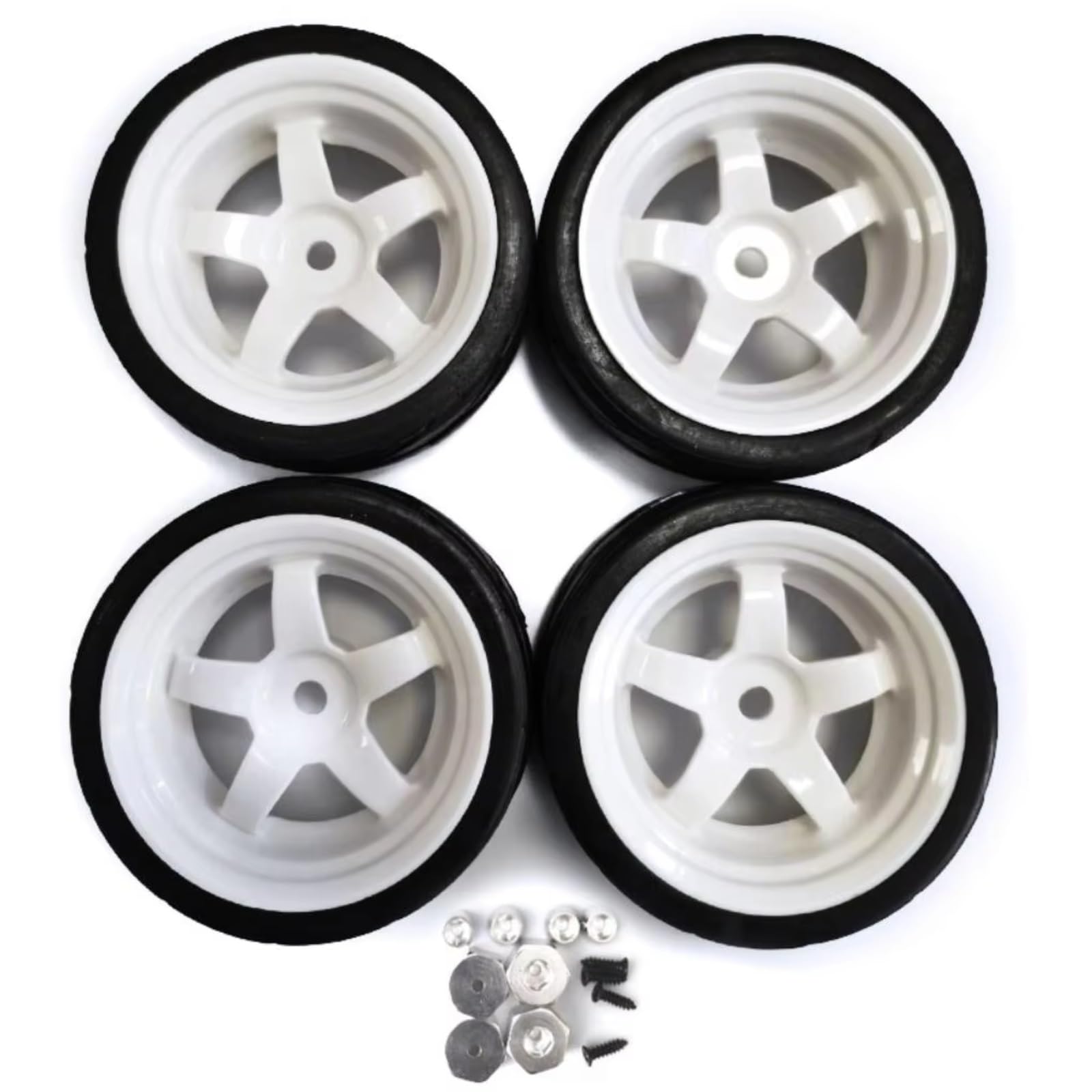Llantas Plástico para WPL D12 1/10 RC Mejora Coche Reemplazo Modificado