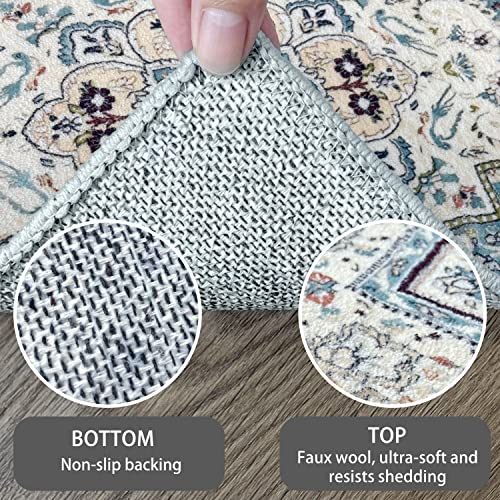 Iohouze Boho Runner Rug, 2X8 Vintage Kitchen Rugs Oriental Distressed Carpet Runner Washable Non-Slip Hallway Floor Runner For Living Room Entryway #TOP1