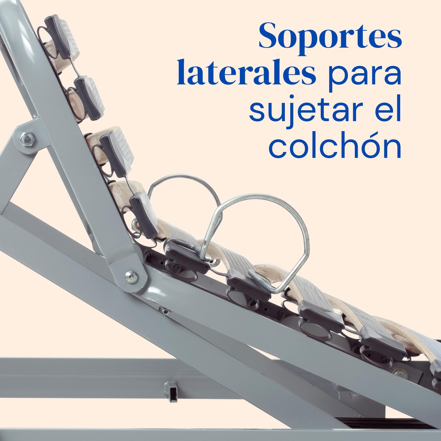 Geriafy - Cama Articulada Eléctrica Reforzada | Patas Regulables en 4 Alturas | Mando por cable (80x200)