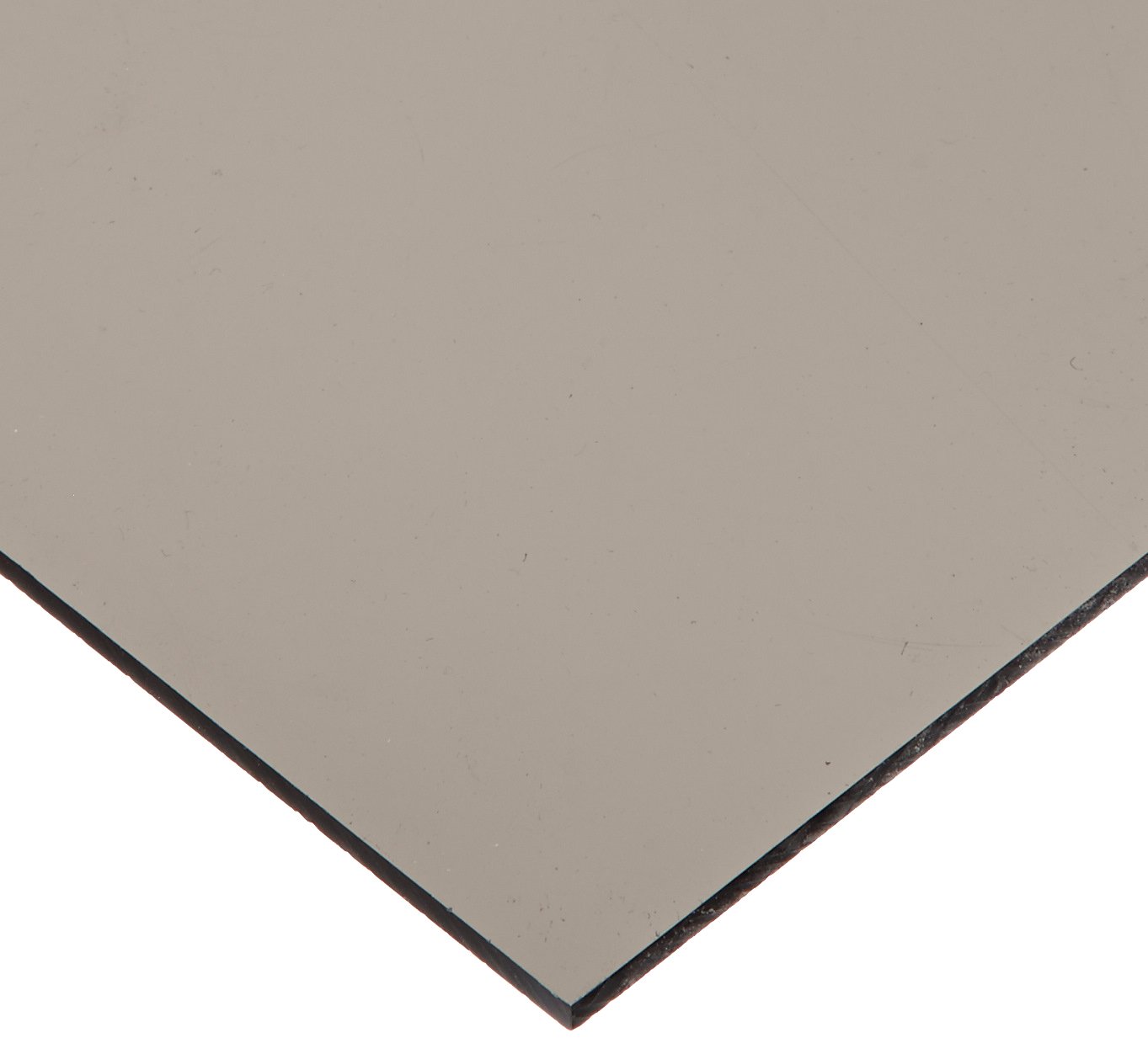 Cast Acrylic Sheet, Transparent Gray, 12" x 12" x 0.236" Size