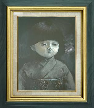 人形( 油絵) 日本人形 油絵