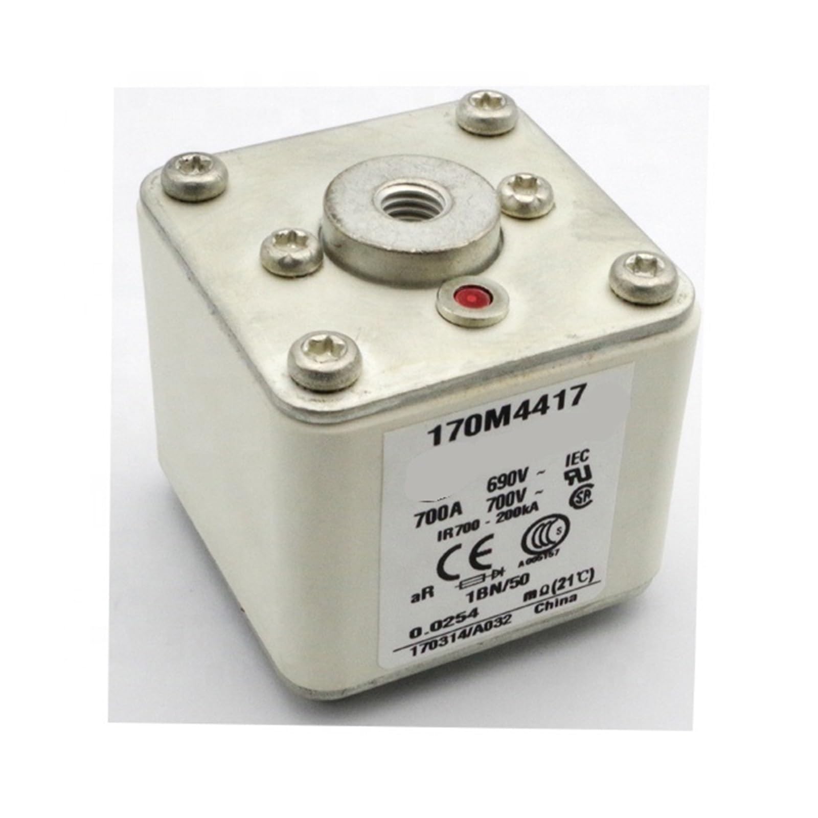 RCGKNNMUZ Fuse Fast Rapid Fuse Square Body 700A 690V 170M4417 Fuse