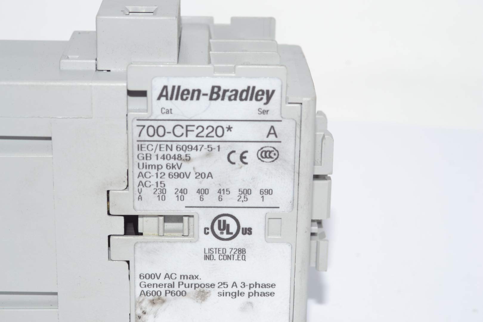 Allen Bradley 700-Cf220D 700Cf220D Contactor
