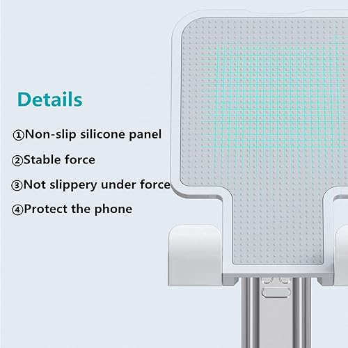 Miniatura 4 de Soporte para teléfono celular, soporte para teléfono celular, altura ajustable en ángulo, soporte para teléfono celular, totalmente plegable para